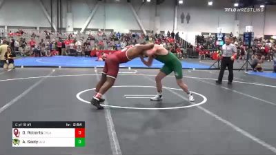 184 lbs Consolation - Darrien Roberts, Oklahoma vs Ashton Seely, Utah Valley