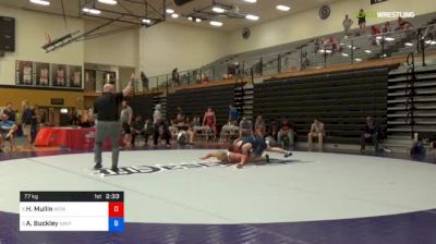 77 kg Consolation - Hunter Mullin, Western Colorado Wrestling Club vs Andrew Buckley, Navy- Marine Corps RTC