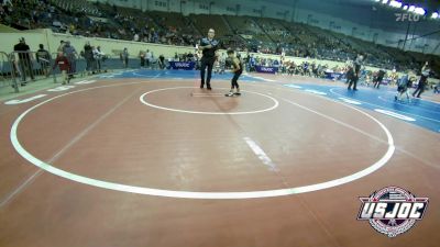 55 lbs Consi Of 16 #2 - Mateo Sierra, OKC Saints Wrestling vs Cash Laferr, Greenwood Wrestling Academy