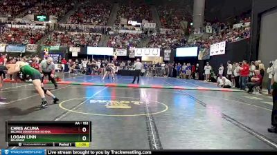 AA - 152 lbs Semifinal - Logan Linn, Belgrade vs Chris Acuna, Billings Senior High School