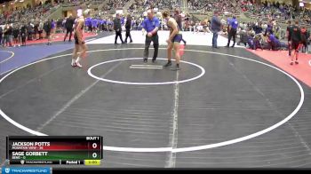 162 lbs Quarterfinals (8 Team) - Jackson Potts, Mountain View vs Sage Gorbett, Bend