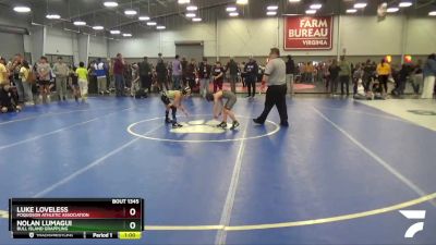 62 lbs 1st Place Match - Luke Loveless, Poquoson Athletic Association vs Nolan Lumagui, Bull Island Grappling