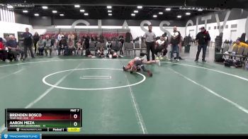90 lbs Placement Matches (8 Team) - Brenden Bosco, Team Ohio (OH) vs Aaron Meza, Aggression Legionaries