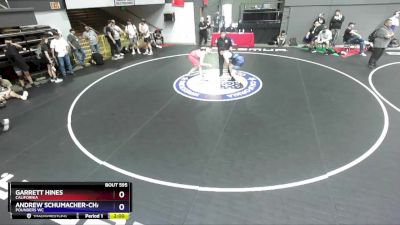 215 lbs Cons. Round 3 - Garrett Hines, California vs Andrew Schumacher-Chavez, Pounders WC