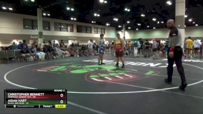 285 lbs Round 3 (6 Team) - Aidan Hart, Black And Blue vs Christopher Bennett, Nebraska Hangin` 10`s