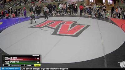 49 lbs Semifinal - Max Galletes, Tigard vs Ryland Cox, Pendleton Wrestling Club