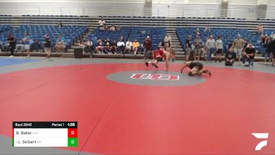 116 lbs Quarterfinal - Liston Seibert, Massillon Perry vs Brady Baker, Lakeshore