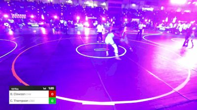 137 lbs Quarterfinal - Brody Clawson, Chain Wr Ac vs Cooper Thompson, Lobo Wrestling