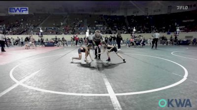 67 lbs Consolation - Khloe Weisinger, Wyandotte Youth Wrestling vs ZaNique Miller, Cowboy Wrestling Club