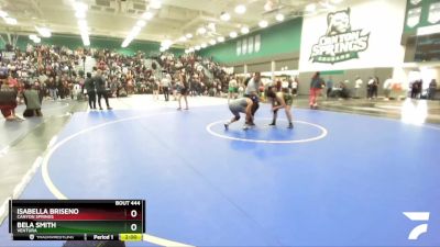 143 lbs Quarterfinal - Isabella Briseno, Canyon Springs vs Bela Smith, Ventura