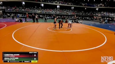 6A 152 lbs 3rd Place Match - Emma Dutcher, Katy Mayde Creek vs Christina Nunn, Schertz Clemens
