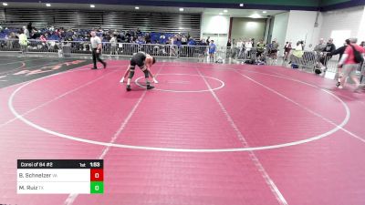 113 lbs Consi Of 64 #2 - Bryce Schnelzer, VA vs Michael Ruiz, TX