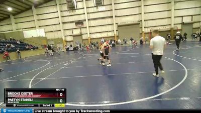 110-120 lbs Quarterfinal - Brooke Deeter, Sanderson Wrestling Academy vs Paetyn Staheli, Bear River