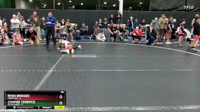 56 lbs Round 6 (8 Team) - Cooper Cerefice, PA Alliance vs Ryan Bridges, Force WC