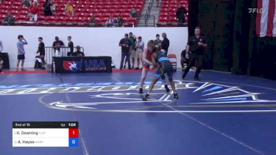 48 kg Rnd Of 16 - Kellen Downing, Flathead High School Wrestling vs Austin Hayes, Maryland