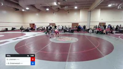 65 kg Cons 8 #1 - Gavin Linsman, Missouri vs Billy Greenwood, GRIT Athletics Wrestling Club