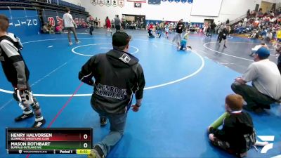 71 lbs Cons. Round 4 - Henry Halvorsen, Glenrock Wrestling Club vs Mason Rothbart, Buffalo Outlaws WC