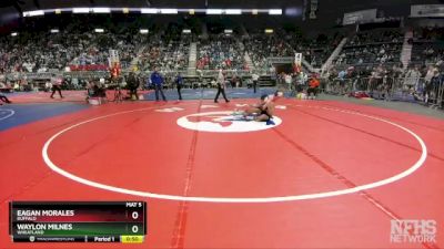 3A-132 lbs Cons. Round 2 - Waylon Milnes, Wheatland vs Eagan Morales, Buffalo