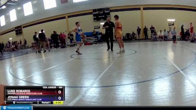 160 lbs Semifinal - Luke Robards, Maurer Coughlin Wrestling Club vs Josiah Green, Columbus North Wrestling Club