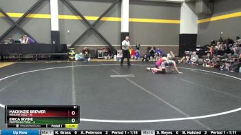 91 lbs Round 2 (4 Team) - Mackinzie Brewer, Missouri Gold vs Erica Irvine, FEWTeamIA Coral