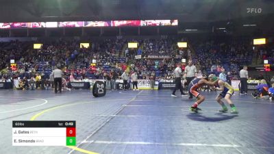 60 lbs Quarterfinal - Jackson Gates, Bethlehem vs Elijah Simonds, Bradford