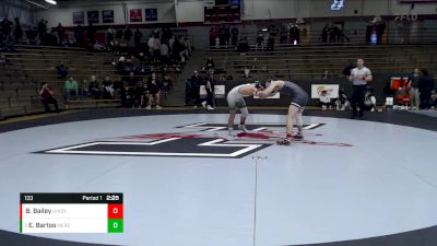 133 lbs Cons. Semi - Eric Bartos, Mercyhurst vs Breyden Bailey, Indianapolis