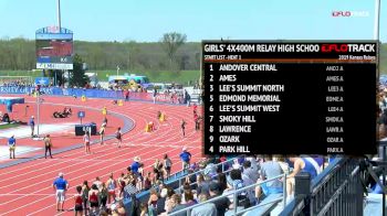 High School Girls' 4x400m Relay, Round 2 Heat 1