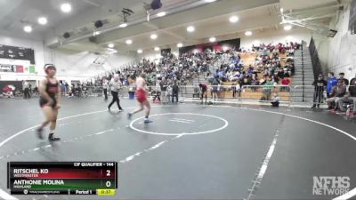 144 lbs Cons. Round 2 - Ritschel Ko, Westminster vs Anthonie Molina, Highland