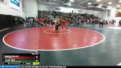 190 lbs Quarterfinal - Nakhai Miller, Eaglecrest B vs Tyler Ziek, Central - Grand Junction