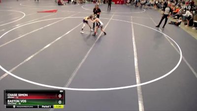 68 lbs Quarterfinals (8 Team) - Chase Simon, NRHEG vs Easton Vos, Waconia