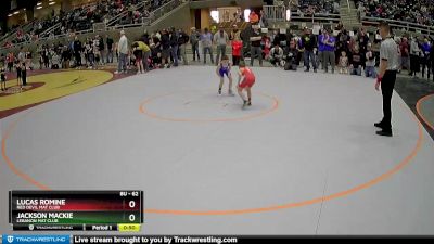 62 lbs Cons. Round 2 - Lucas Romine, Red Devil Mat Club vs Jackson Mackie, Lebanon Mat Club