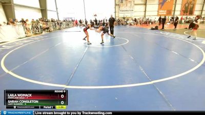 92 lbs Rd#11- 3:00pm Saturday - Laila Womack, Maryland Gold vs Sarah Congleton, Lady Rangers