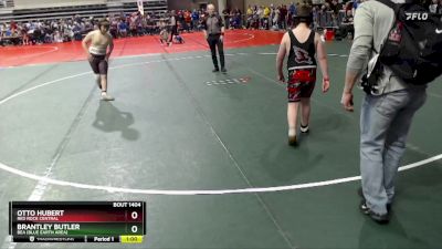 155 lbs Champ. Round 1 - Brantley Butler, BEA (Blue Earth Area) vs Otto Hubert, Red Rock Central