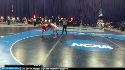 285 lbs Cons. Round 2 - Jack Haury, Huntingdon College vs Miles Berg, Central College (Iowa)