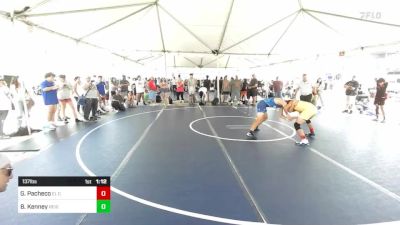 137 lbs Semifinal - Gabriel Pacheco, El Centro Wolfpack vs Brock Kenney, Reign