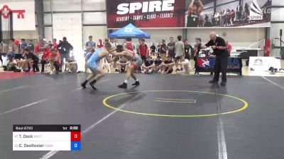 70 kg Consi Of 32 #1 - Thomas Deck, West Point Wrestling Club vs Carson DesRosier, Charleston Regional Training Center