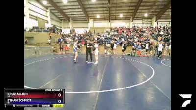 120 lbs Cons. Round 2 - Kruz Allred, UT vs Ethan Schmidt, ID