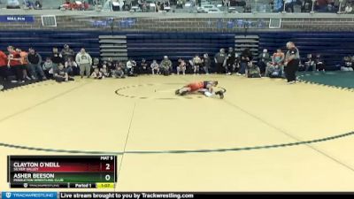 62/67 Quarterfinal - Asher Beeson, Middleton Wrestling Club vs Clayton O`Neill, Silver Valley