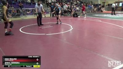 101 lbs Cons. Round 2 - Asia Rialmo, Yucca Valley vs Emma Herrera, Montclair