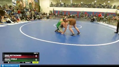 220 lbs Cons. Round 1 - Zeke Rettkowski, Vallivue vs Ernie Steele, Lakeland