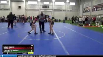 84 lbs Round 2 (4 Team) - Olivia Kershisnik, Misfits Blue vs Leila Crowe, Phoenix