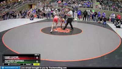 92 lbs Champ. Round 1 - Casey Carter, Cornerstone Mat Club vs Matthew Martinez, Newberg Mat Club