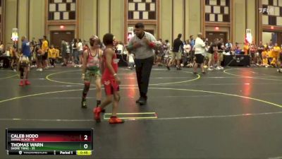 82 lbs Round 1 (6 Team) - Thomas Warn, Shore Thing vs Caleb Hodo, SVRWC Black