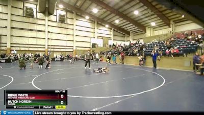 53 lbs Cons. Round 3 - Hutch Nordin, Ravage vs Ridge White, Fremont Wrestling Club