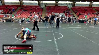 84 lbs Round 3 (4 Team) - Sawyer Lauber, NMWA vs Eddie Zeller, Xtreme Team