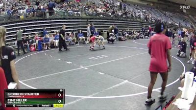 58 lbs Semis & 1st Wrestleback (8 Team) - Brooklyn Stauffer, Team Indiana vs Esme Miller, Oregon Girls