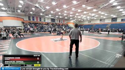 165 lbs Champ. Round 1 - Emmanuel Zepeda, Nebraska Wesleyan University vs Cameron Cook, Ozarks