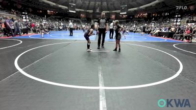 83 lbs 7th Place - Braylee West, Mojo Grappling Academy vs Yamileth Hernandez, OKC Saints Wrestling