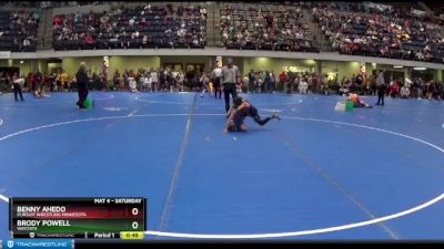 75 lbs Champ. Round 2 - Benny Ahedo, Pursuit Wrestling Minnesota vs Brody Powell, Wayzata