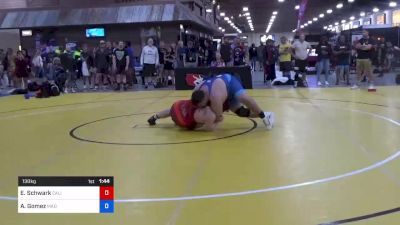 130 kg Round 2 - Eric Schwark, California vs Armando Gomez, Mad Cow Wrestling Club